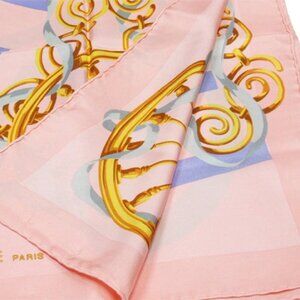 CELINE scarf Pink Yellow Women Authentic secondhand
